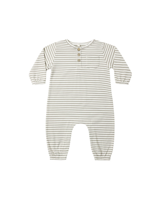 Laurel Stripe Long Sleeve Pocket Jumpsuit