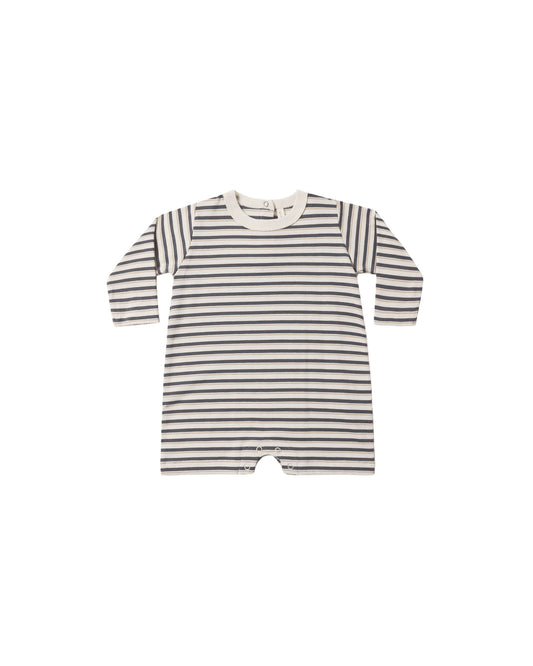 Vintage Stripe Long Sleeve Romper