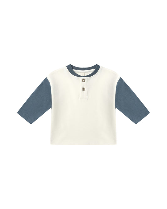 Ocean Long Sleeve Henley Tee