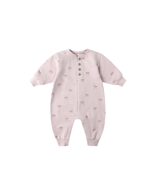 Bows Relaxed Fleece Jumpsuit