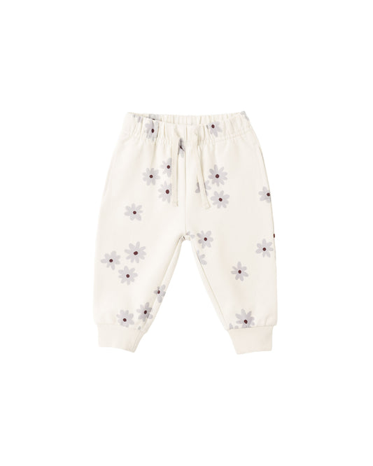 Blue Daisy Relaxed Fleece Sweatpant