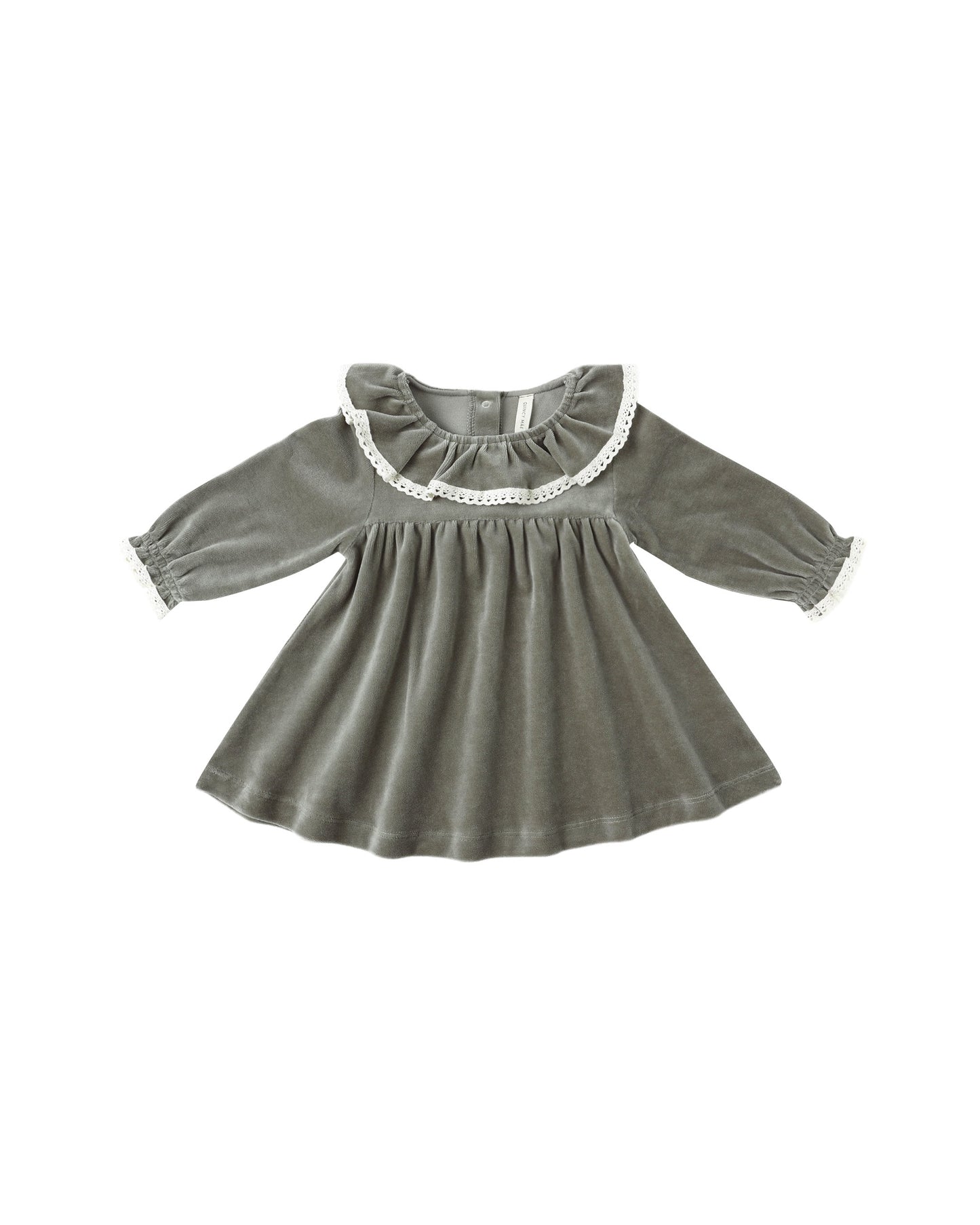 Forest Velour Baby Dress