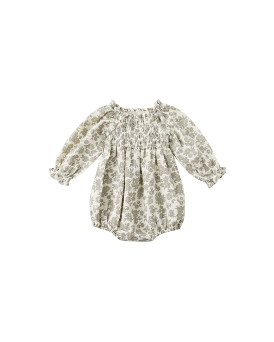 Green Floral Eden Romper