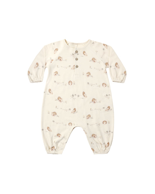 Turkey Henley Bubble Jumpsuit