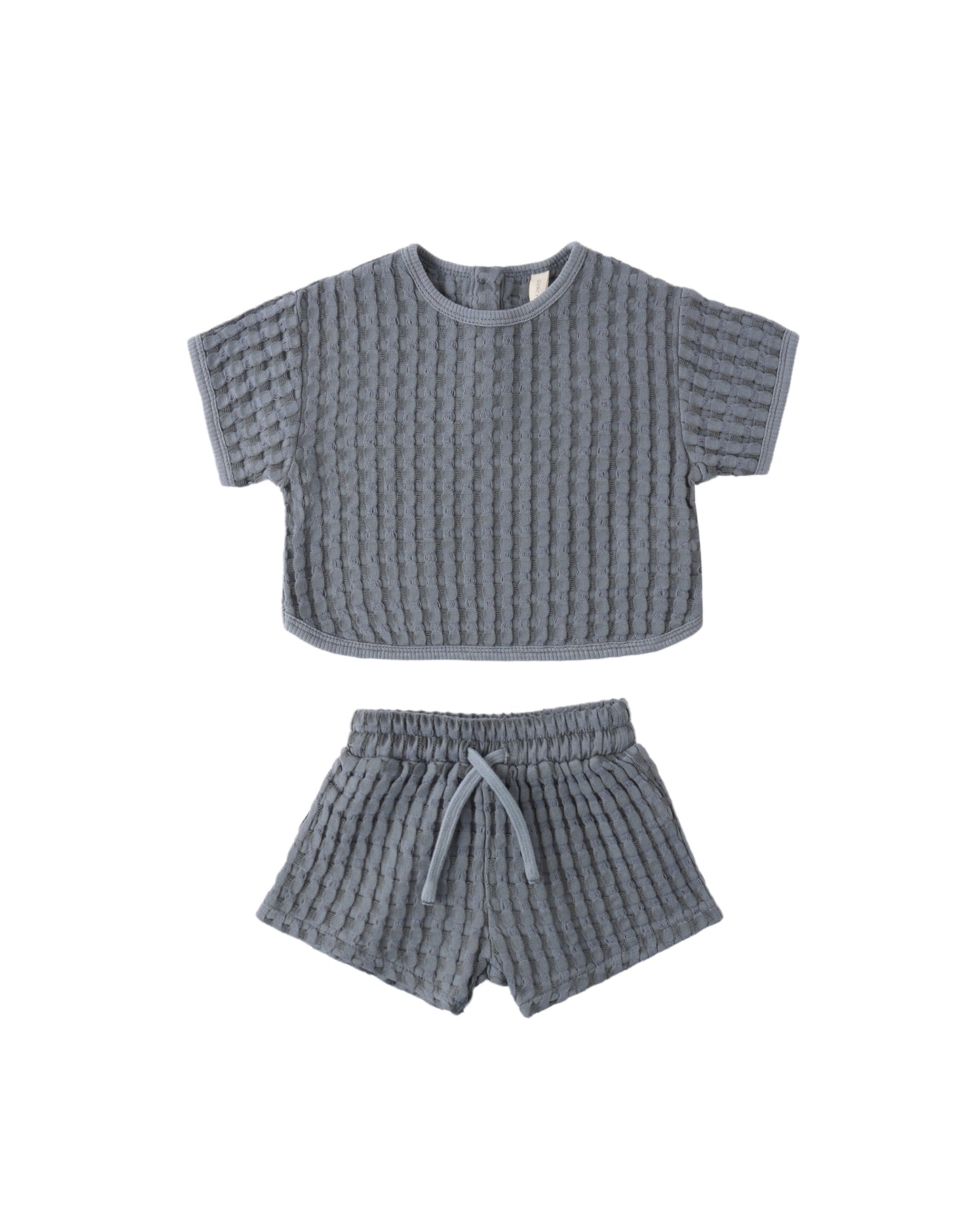 Ocean Jayden set by Quincy Mae featuring soft, ocean-inspired baby clothing with comfortable fabric and playful design.