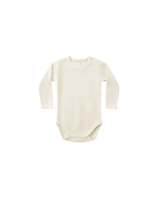 Natural Waffle Long sleeve Bodysuit