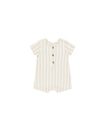 Quincy Mae - Summer Stripe Short Sleeve Woven Romper
