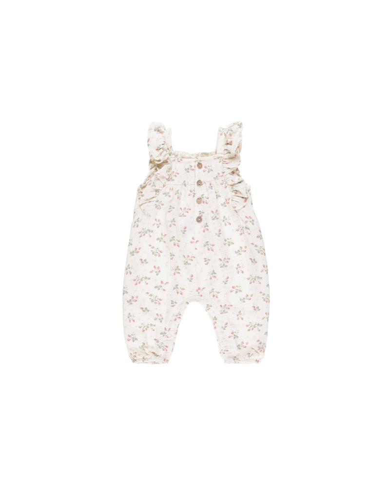 Quincy Mae - Strawberries Nova Romper