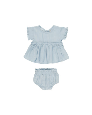 Quincy Mae - Chambray Juniper Set