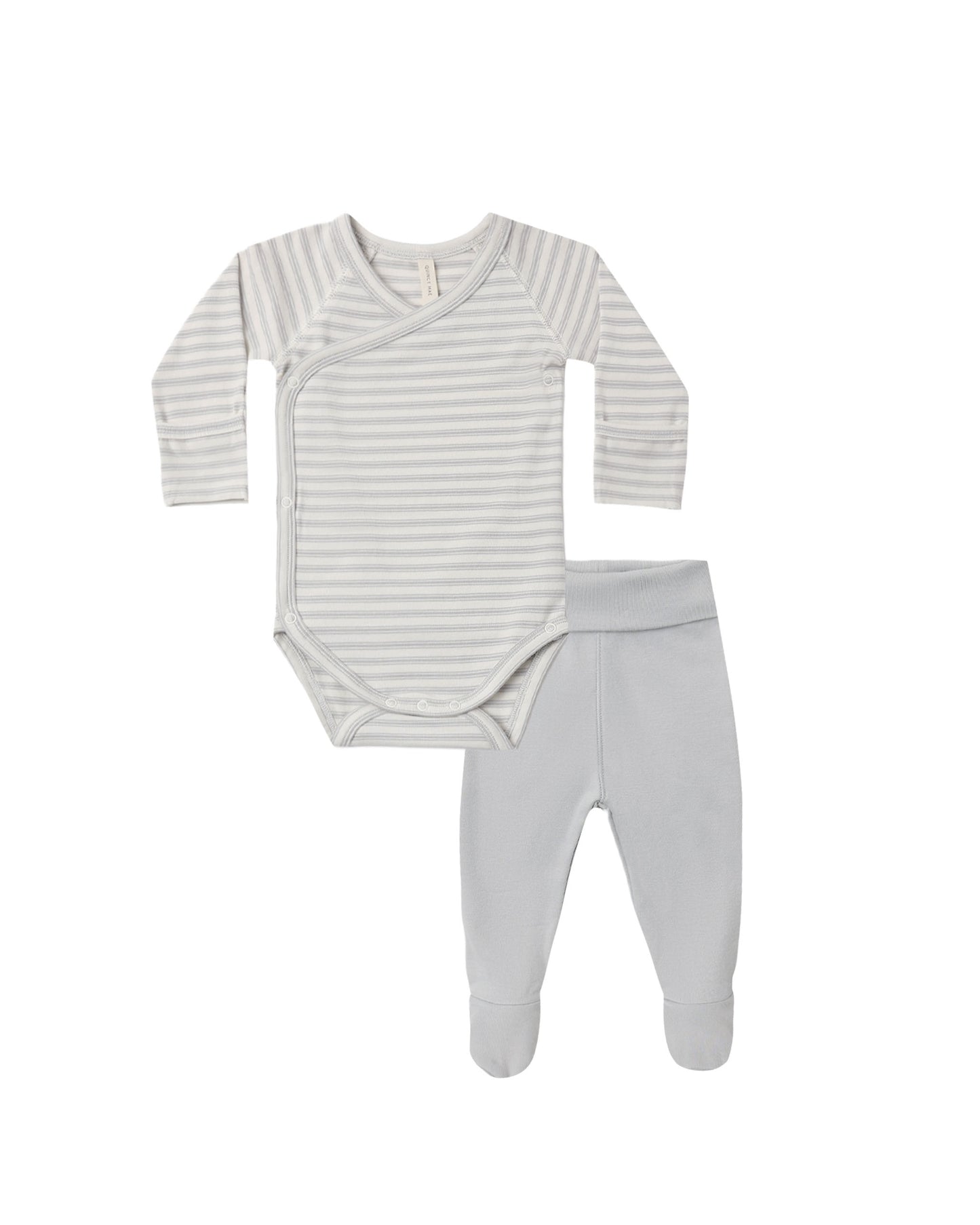 Cloud Stripe Side Snap Bodysuit + Pant Set