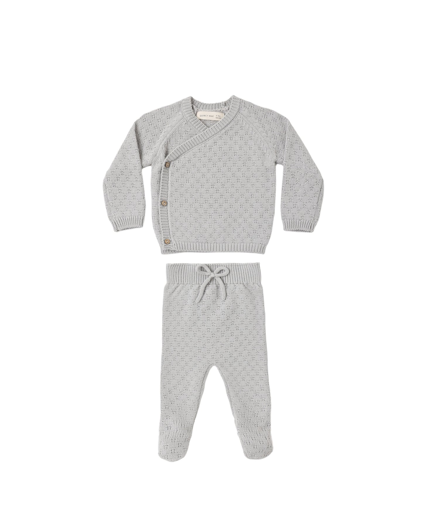 Cloud Knit Wrap Top + Pant Set