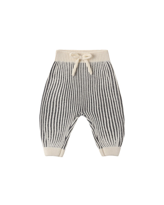 Midnight Stripe Chunky Knit Pant