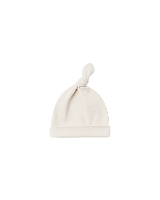 Natural Knotted Baby Hat