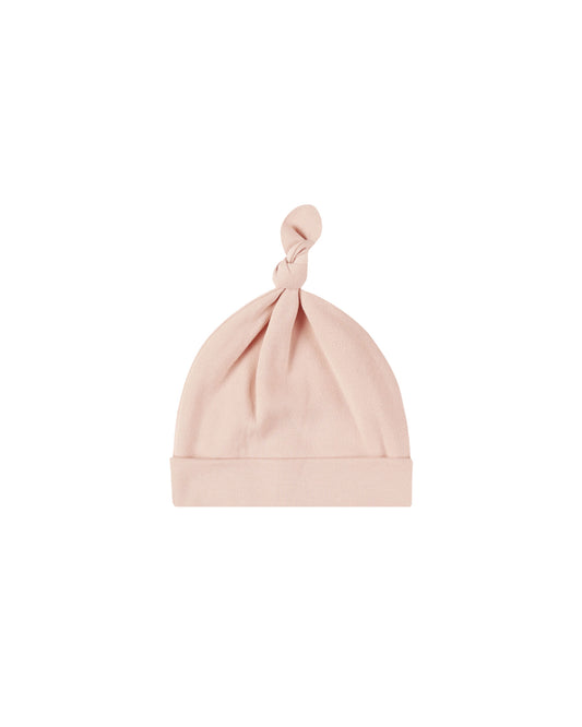 Dusty Rose Knotted Baby Hat