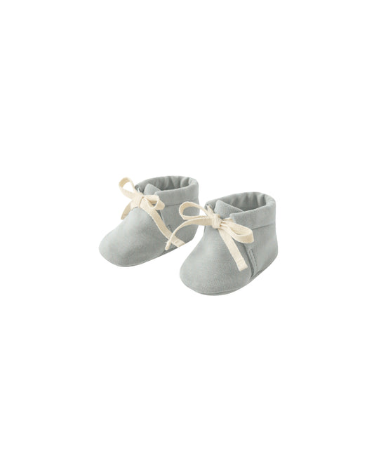 Steel Blue Baby Booties