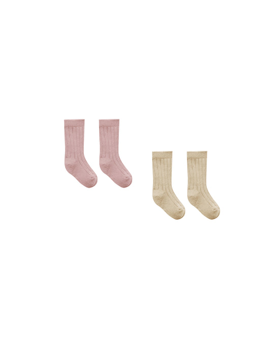 Butterscotch & Mauve Sock Set