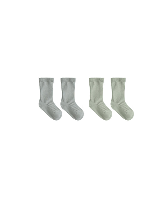 Fern & Steel Blue Sock Set