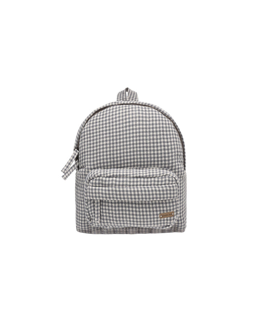 Midnight Gingham Mini Backpack