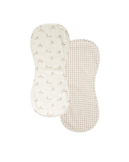 Bunnies & Cedar Burp Cloth Set