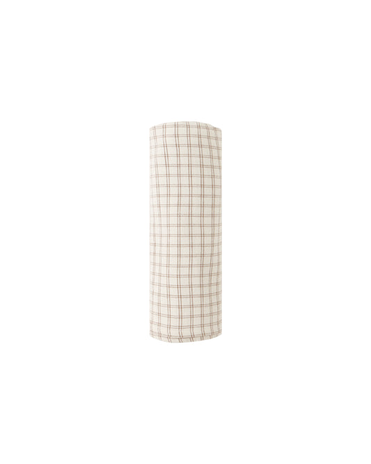 Cedar Check Woven Swaddle Blanket