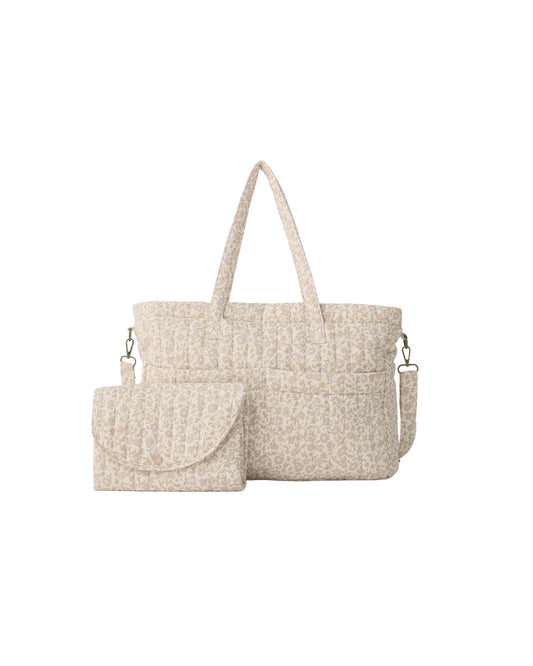 Wildflower Woven Diaper Bag + Changing Mat