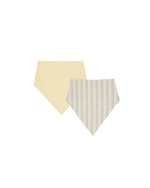 Quincy Mae - Summer Stripe & Yellow Bandana Scarf Set