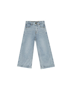 Rylee & Cru - Light Washed Denim Straight Leg Pant