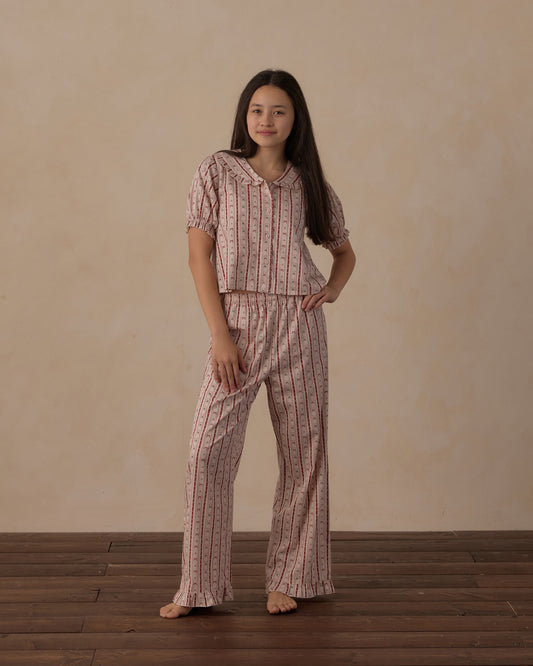 Teen Candy Cane Lane Ruffle Pajamas