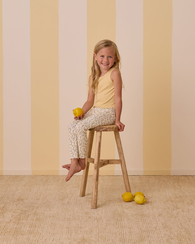 Rylee & Cru - Ribbed Legging Set || Lemons, Yellow