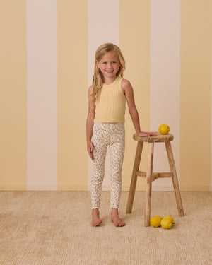 Rylee & Cru - Ribbed Legging Set || Lemons, Yellow