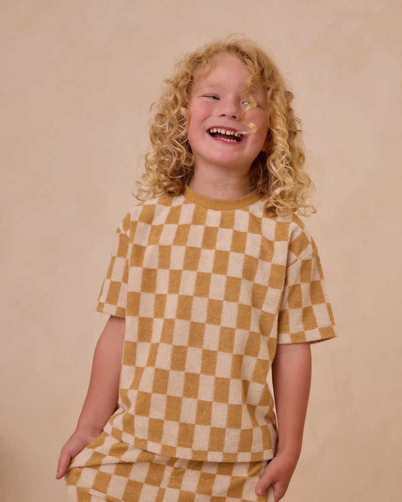 
            
                Load image into Gallery viewer, Rylee &amp;amp; Cru - Marigold Check Relaxed Tee
            
        