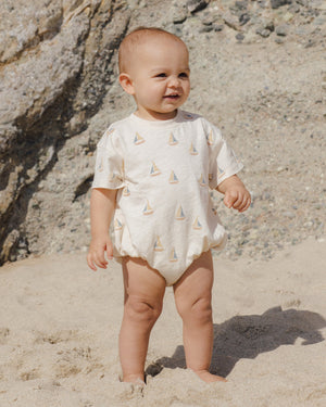 Rylee & Cru - Sailboats Relaxed Bubble Romper