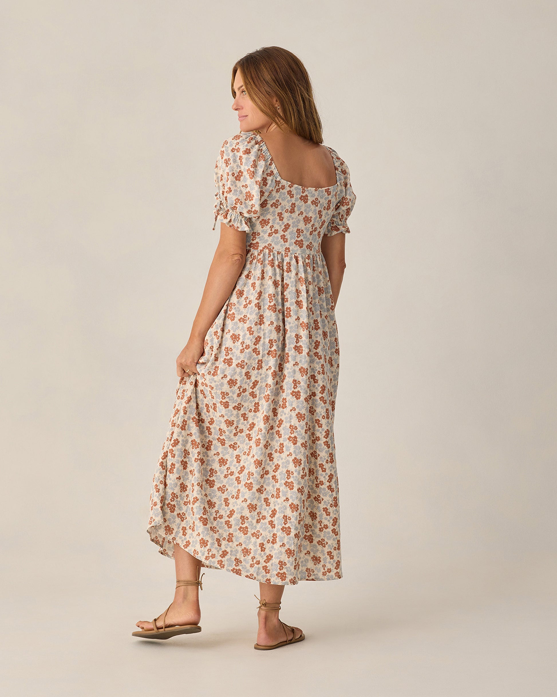 Women's Americana Floral Dallas Dress by Rylee & Cru featuring a vibrant floral pattern and a relaxed, feminine fit.