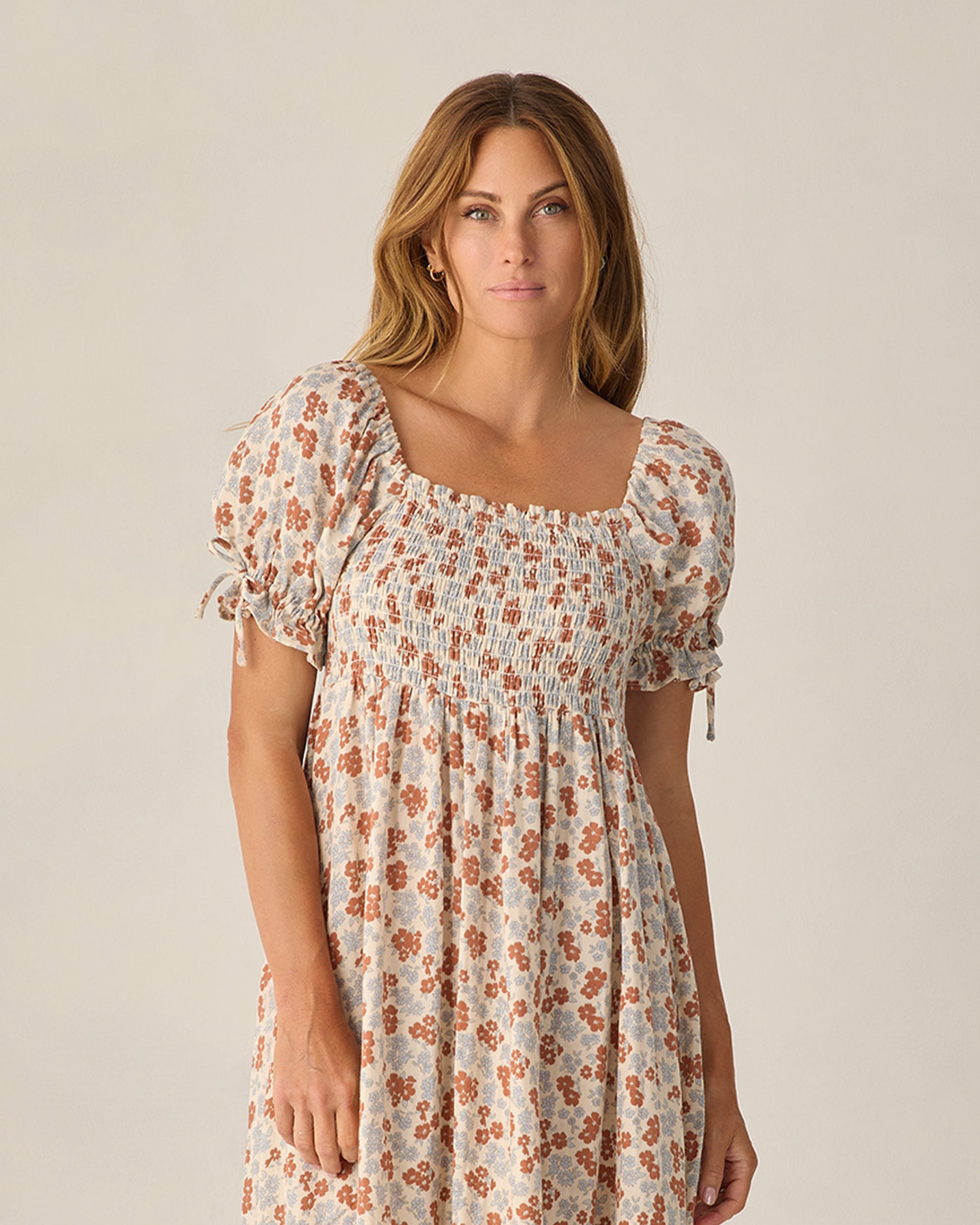 Women's Americana Floral Dallas Dress by Rylee & Cru, featuring a vibrant floral pattern and classic sundress style.