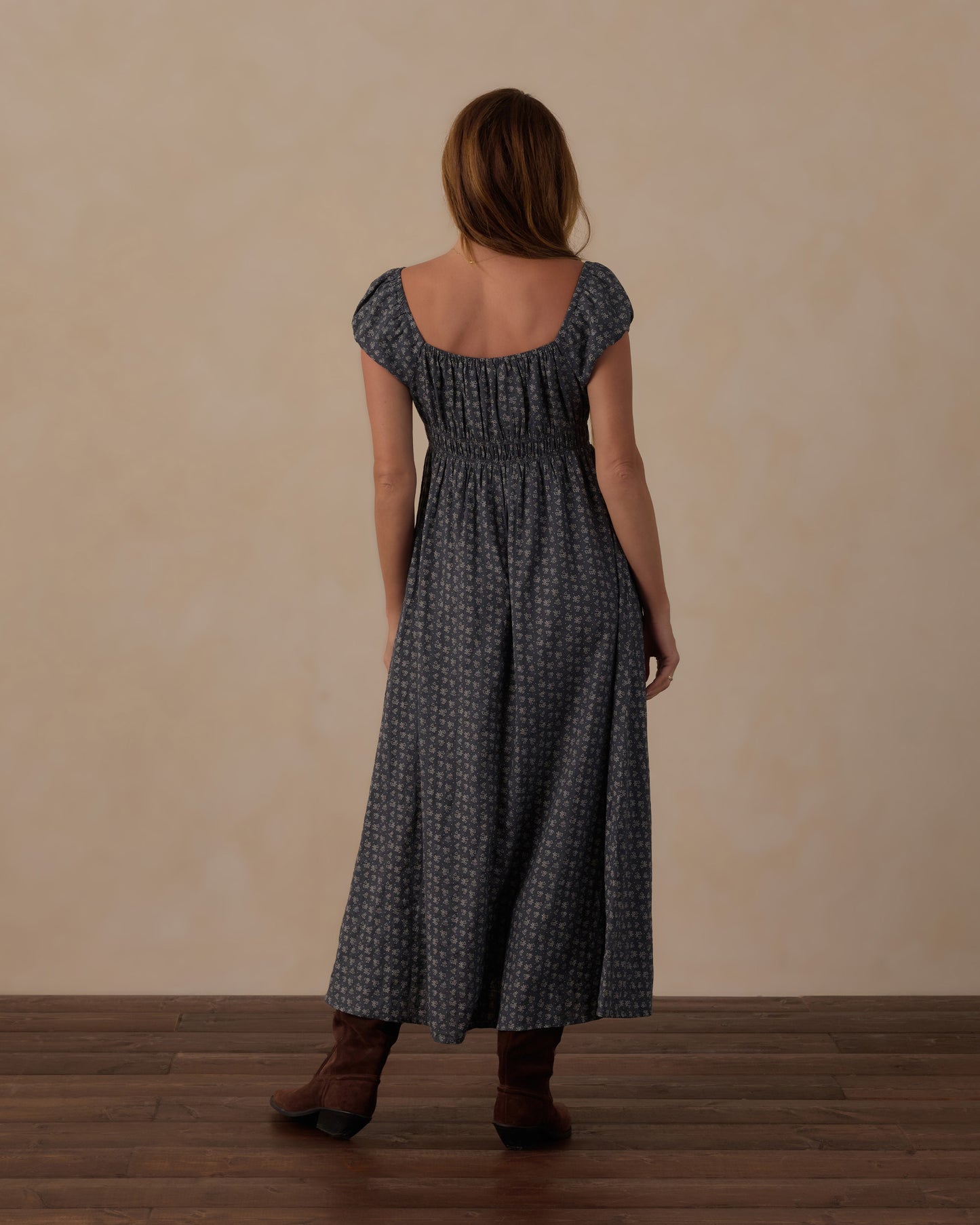 Women's Heart Ditsy Joya Dress by Rylee & Cru, featuring a feminine heart print fabric and relaxed fit for casual wear.