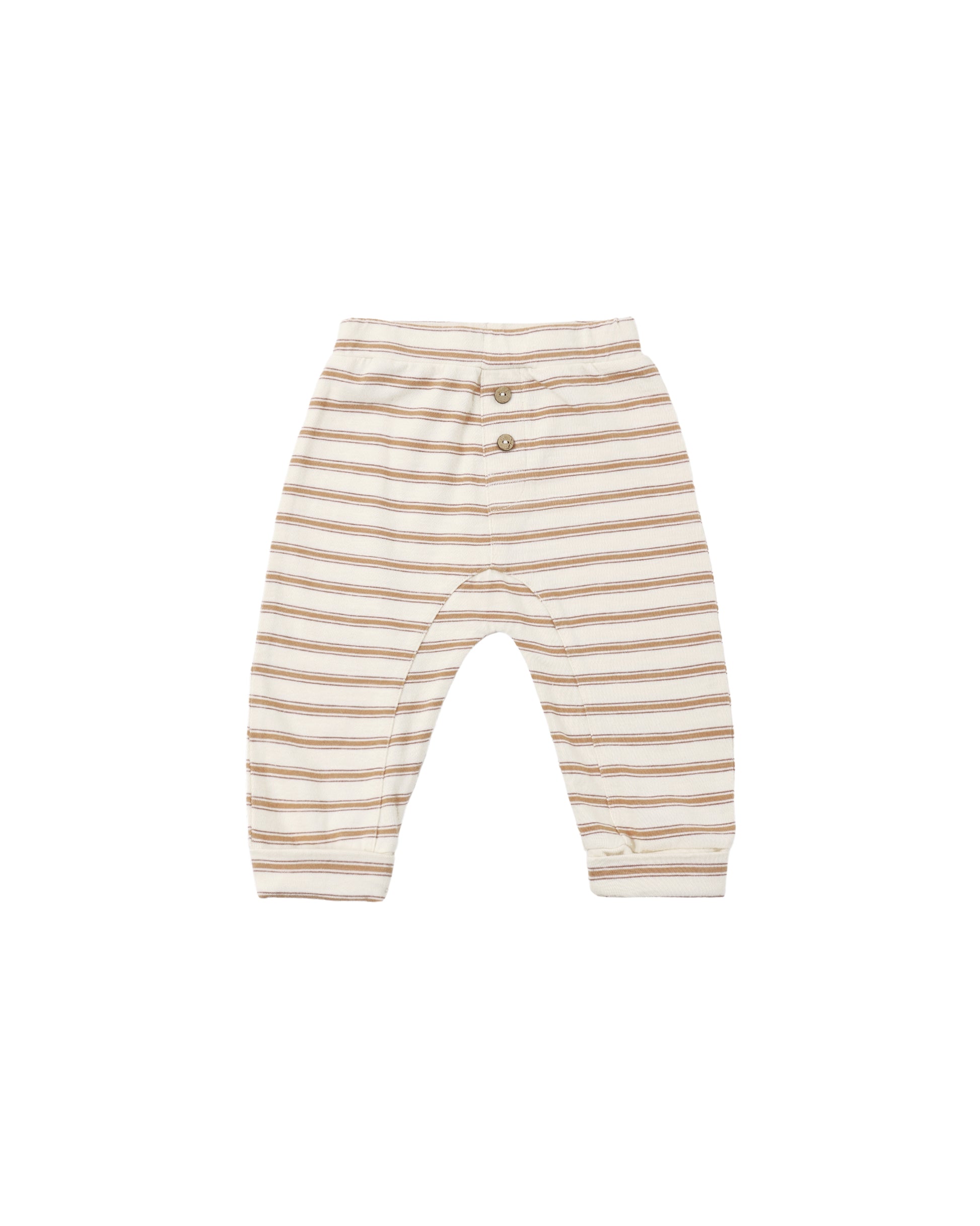 Fawn stripe baby cropped pants by Rylee & Cru, featuring soft fabric and comfortable fit for little ones.