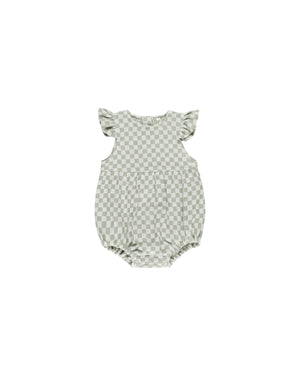 Rylee & Cru - Amelia Romper || Sage Check