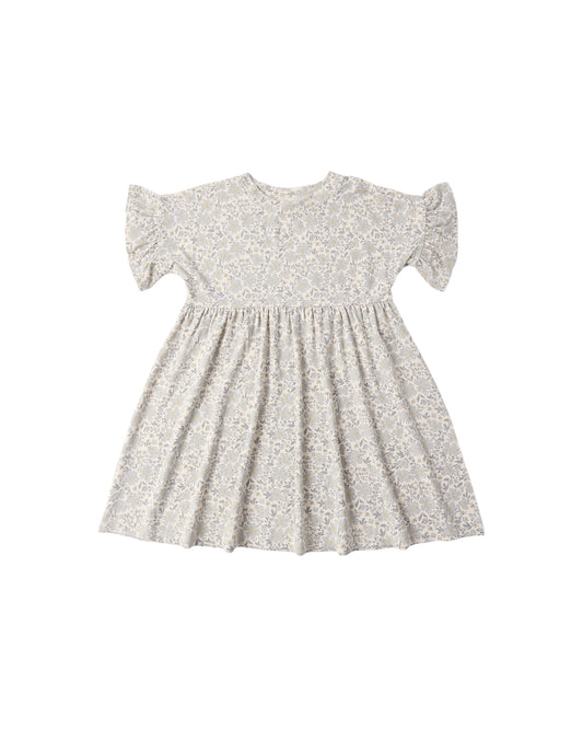 Blue Meadow Babydoll Dress by Rylee & Cru featuring a soft, flowy design with floral patterns and delicate straps