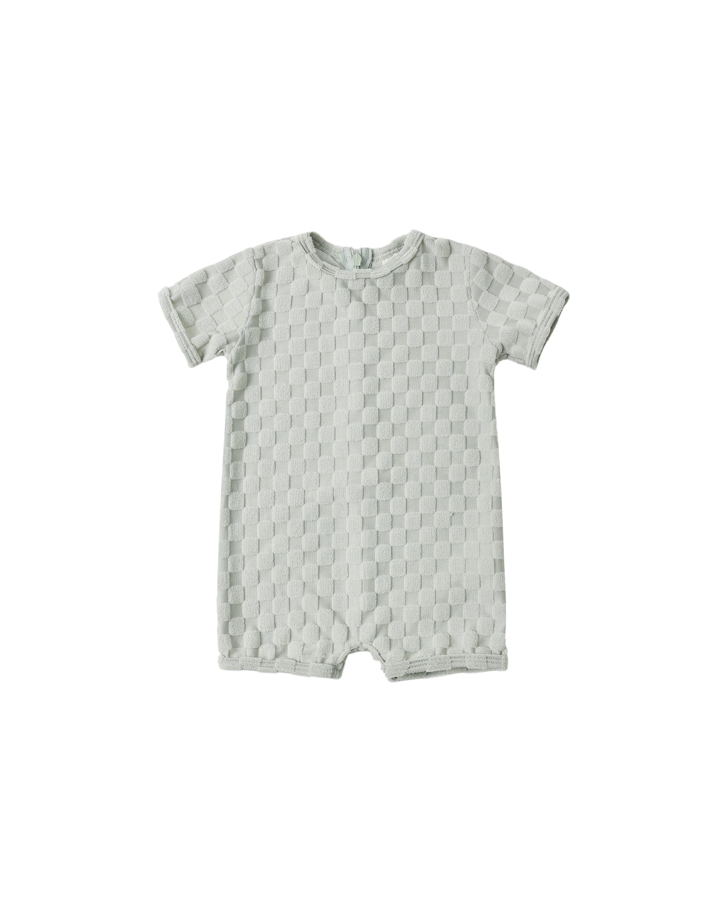 Rylee & Cru Sage Check Shortie One Piece for toddlers, featuring a cute checked pattern and comfortable fit.