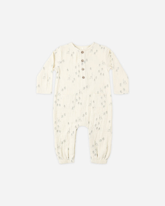 Woods Long Sleeve Woven Jumpsuit