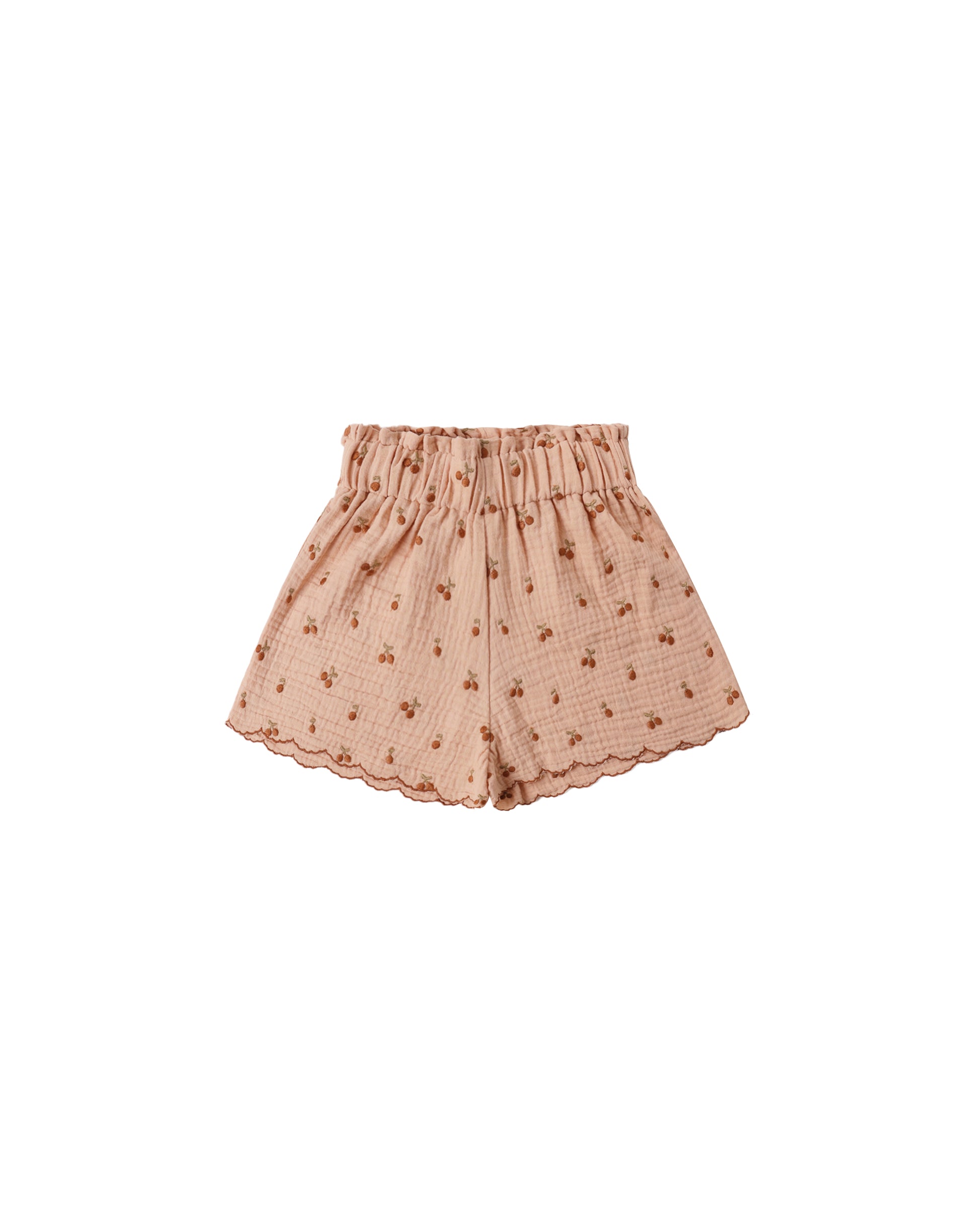 Rylee & Cru Melon Remi Short in soft fabric with a playful melon pattern, styled with elastic waistband and relaxed fit.