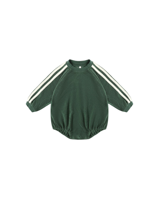 Green Crewneck Romper