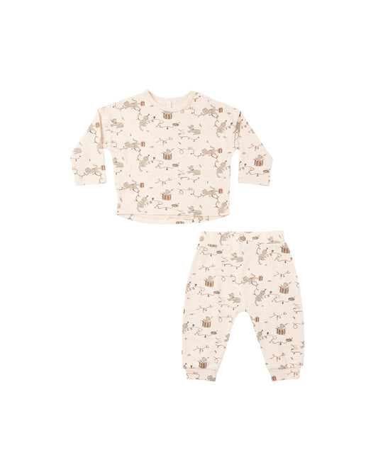 Kitties Long Sleeve Tee + Pant Set