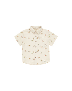 Rylee & Cru - Collared Short Sleeve Shirt  || Umbrellas