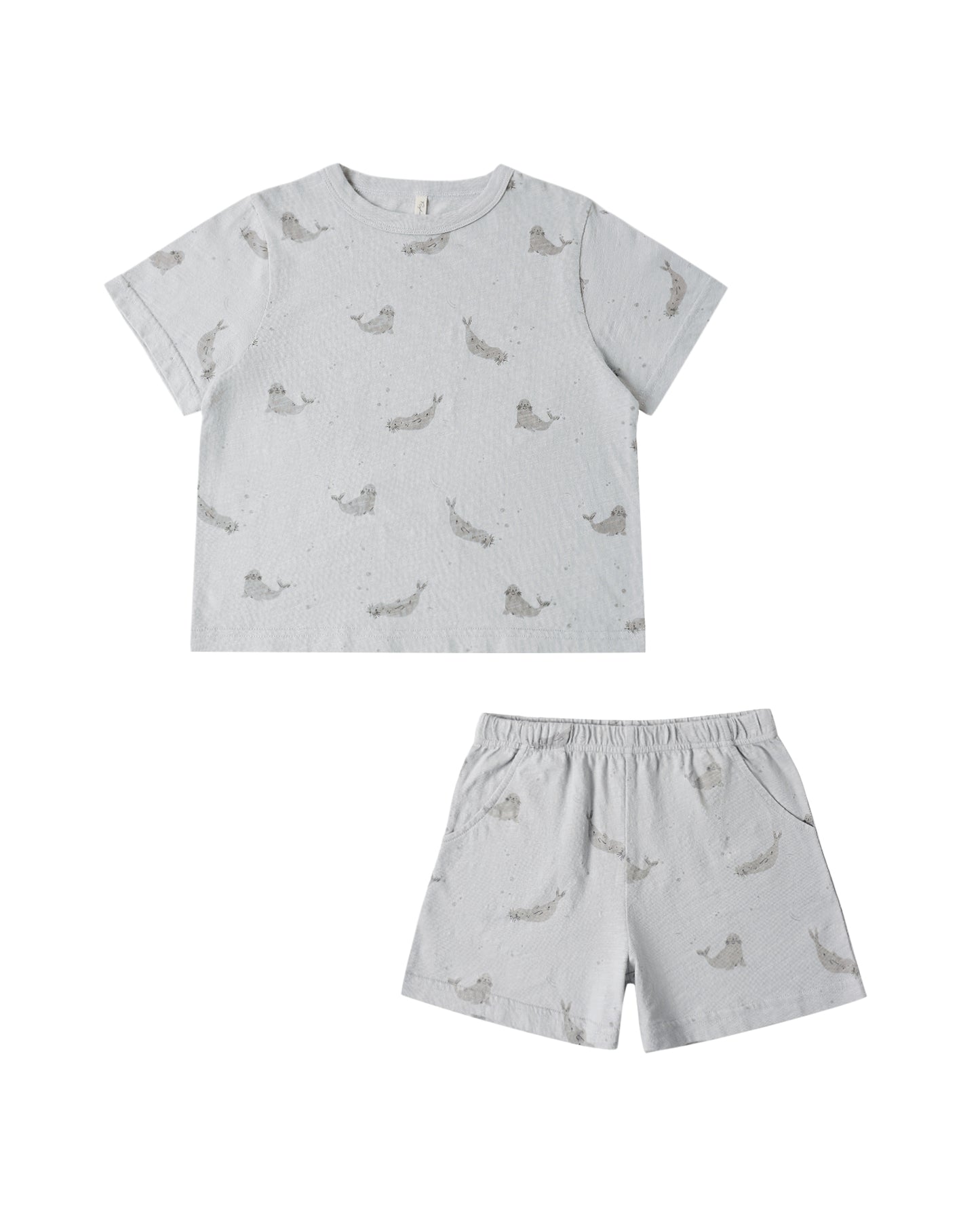Blue Seals Play Set by Rylee & Cru featuring plush seal toys and soft accessories for children.