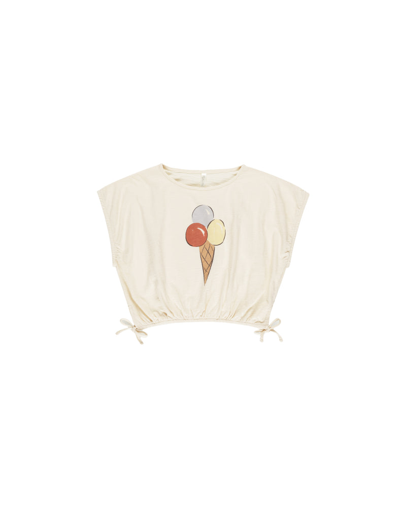 Rylee & Cru - Cropped Cinched Tee || Gelato