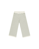 Rylee & Cru - Knit Wide Leg Pant || Sage Stripe