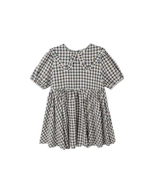 Rylee & Cru - Navy Check Camille Dress