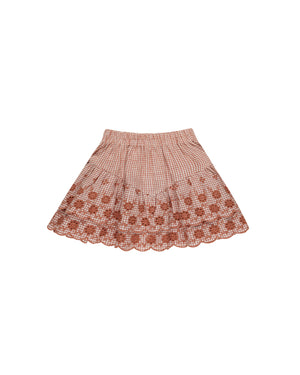 Rylee & Cru - Tiered Mini Skirt || Poppy Gingham