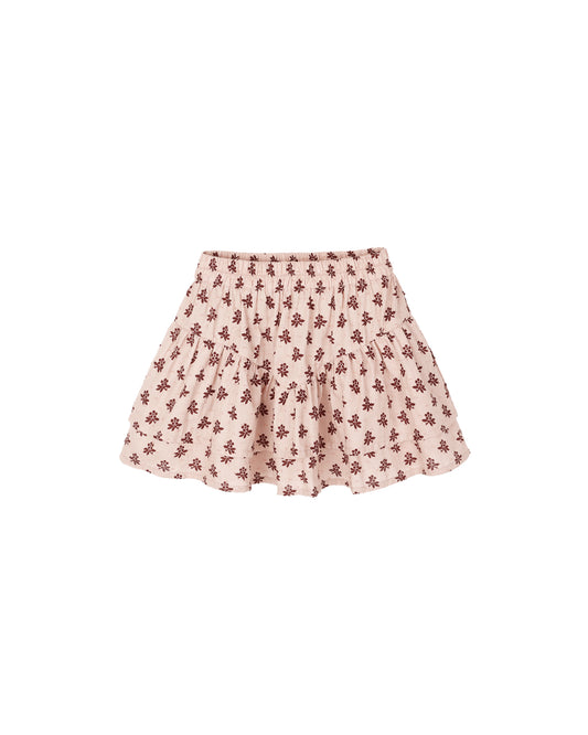 Rylee & Cru - Blush Fleur Tiered Mini Skirt